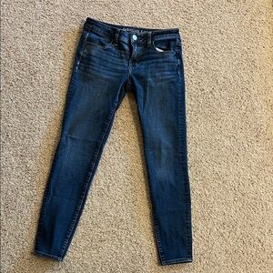 American Eagle Outfitters Women's Deep Indigo Skinny Jeans